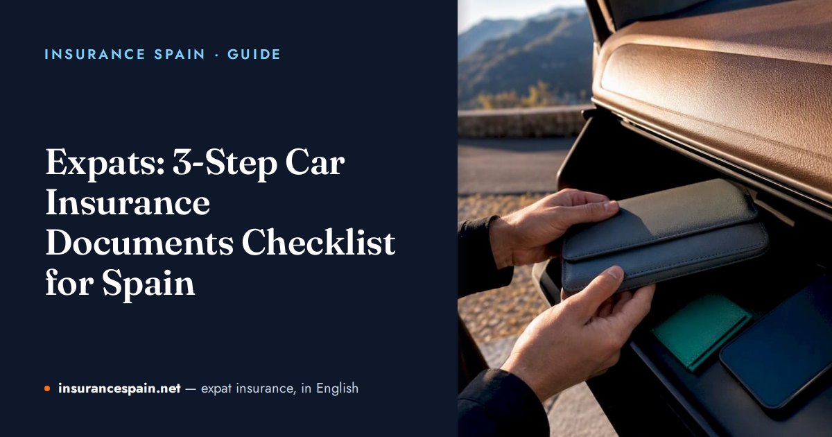Expats: 3-Step Car Insurance Documents Checklist for Spain