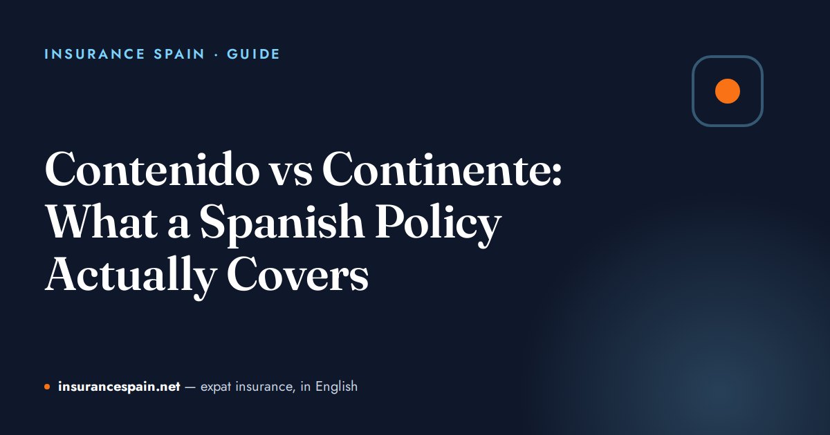 Contenido vs Continente: What a Spanish Policy Actually Covers